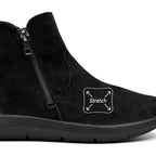 Minfot Lea Boots Stretch Glidelås Svart