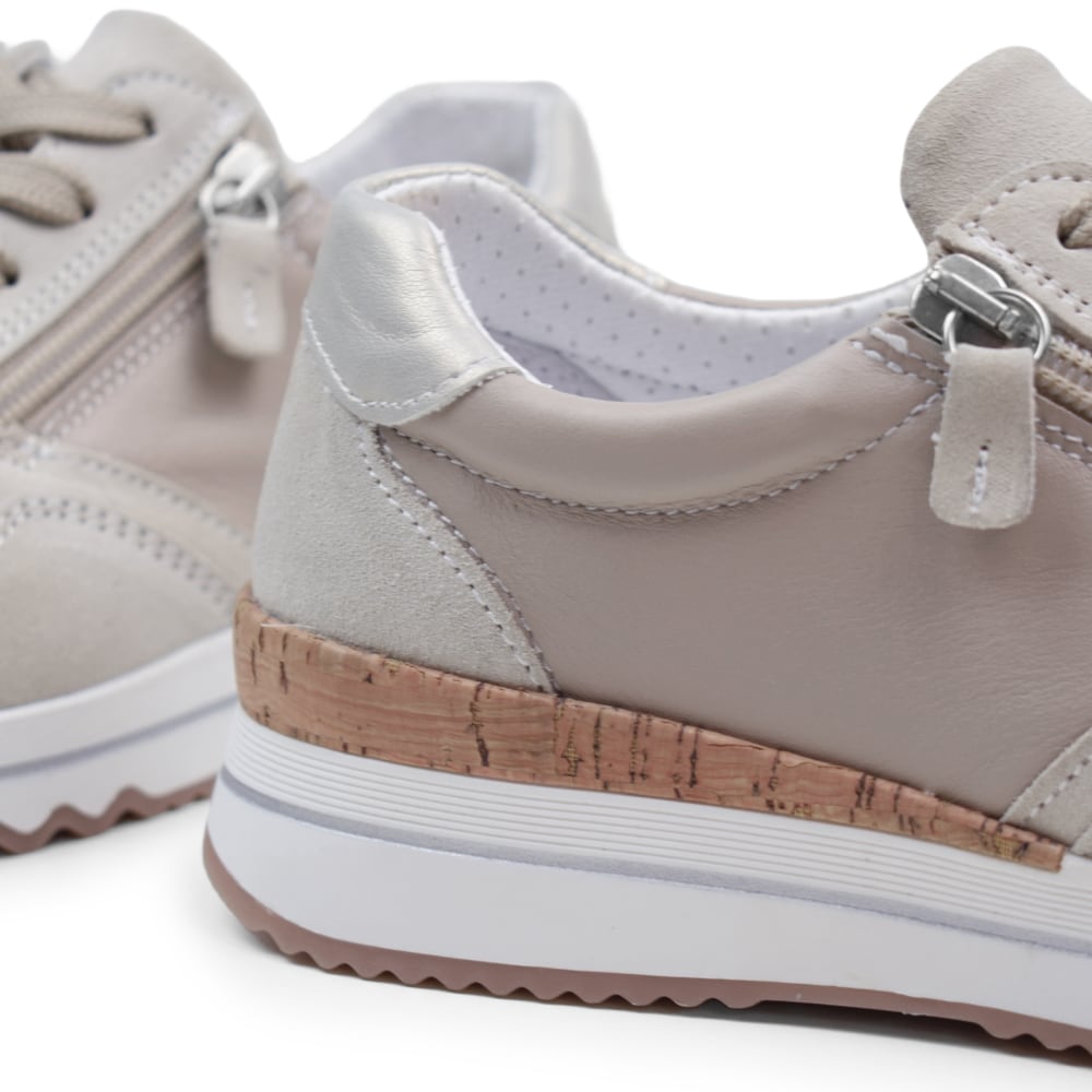 Produktbild 11 - Minfot Alley Sneaker Stretch med glidelås, beige.