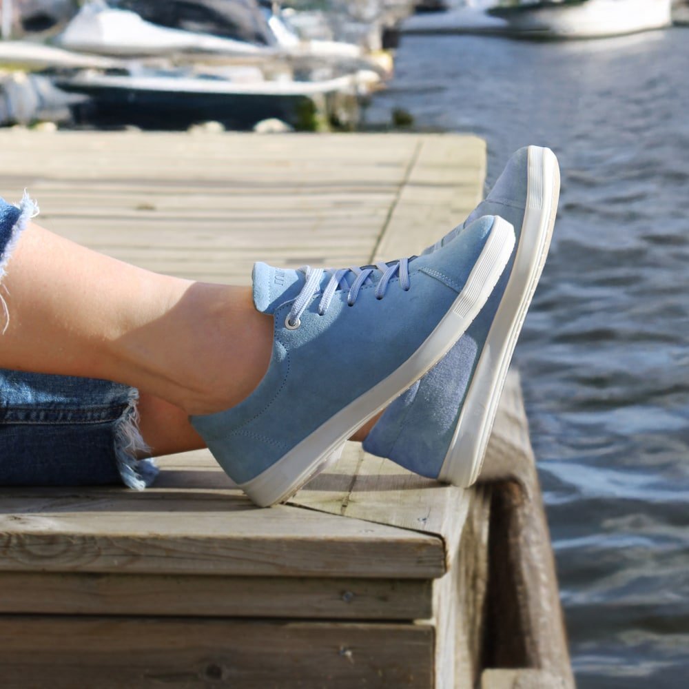 Produktbild 12 - Minfot Aveny Sneaker Mocka Ljusblå