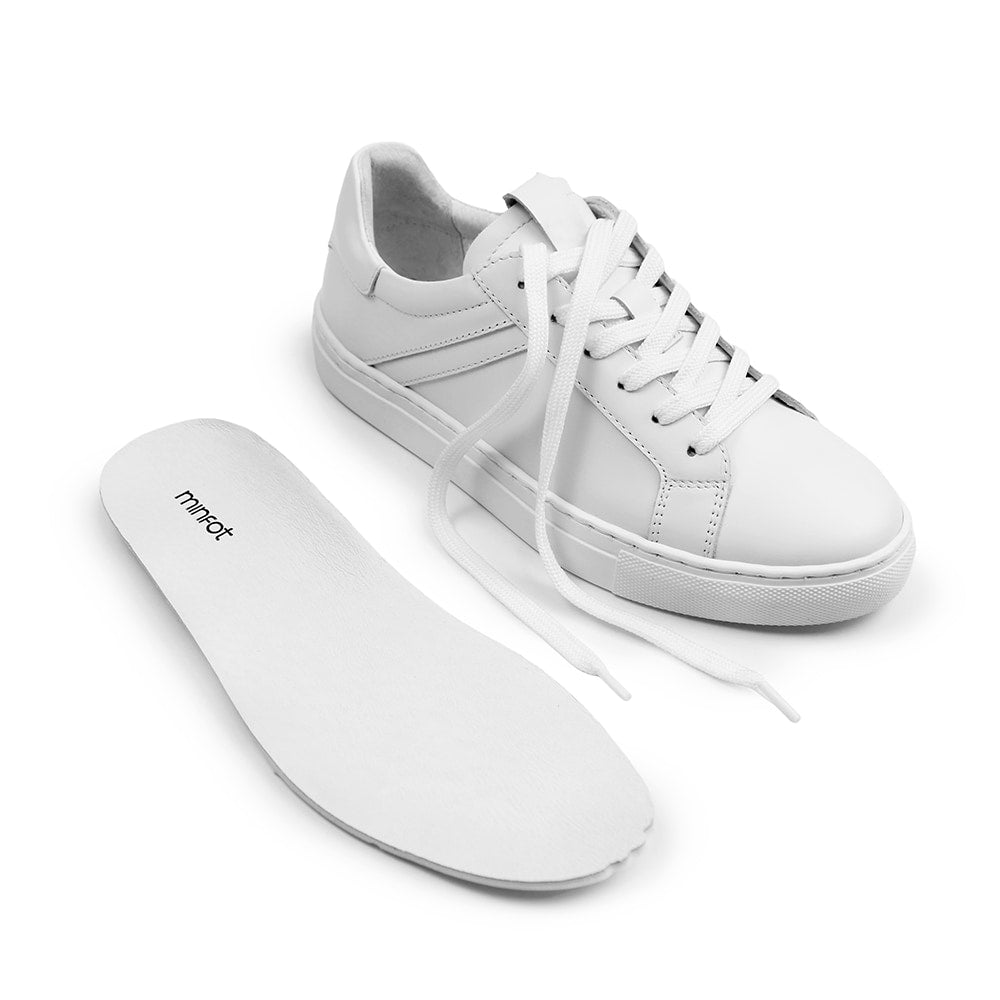 Produktbild 7 - Minfot Comfort Sneakers Lær Hvit