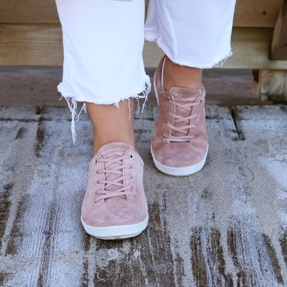 Minfot Aveny Sneaker Semsket skinn Rosa