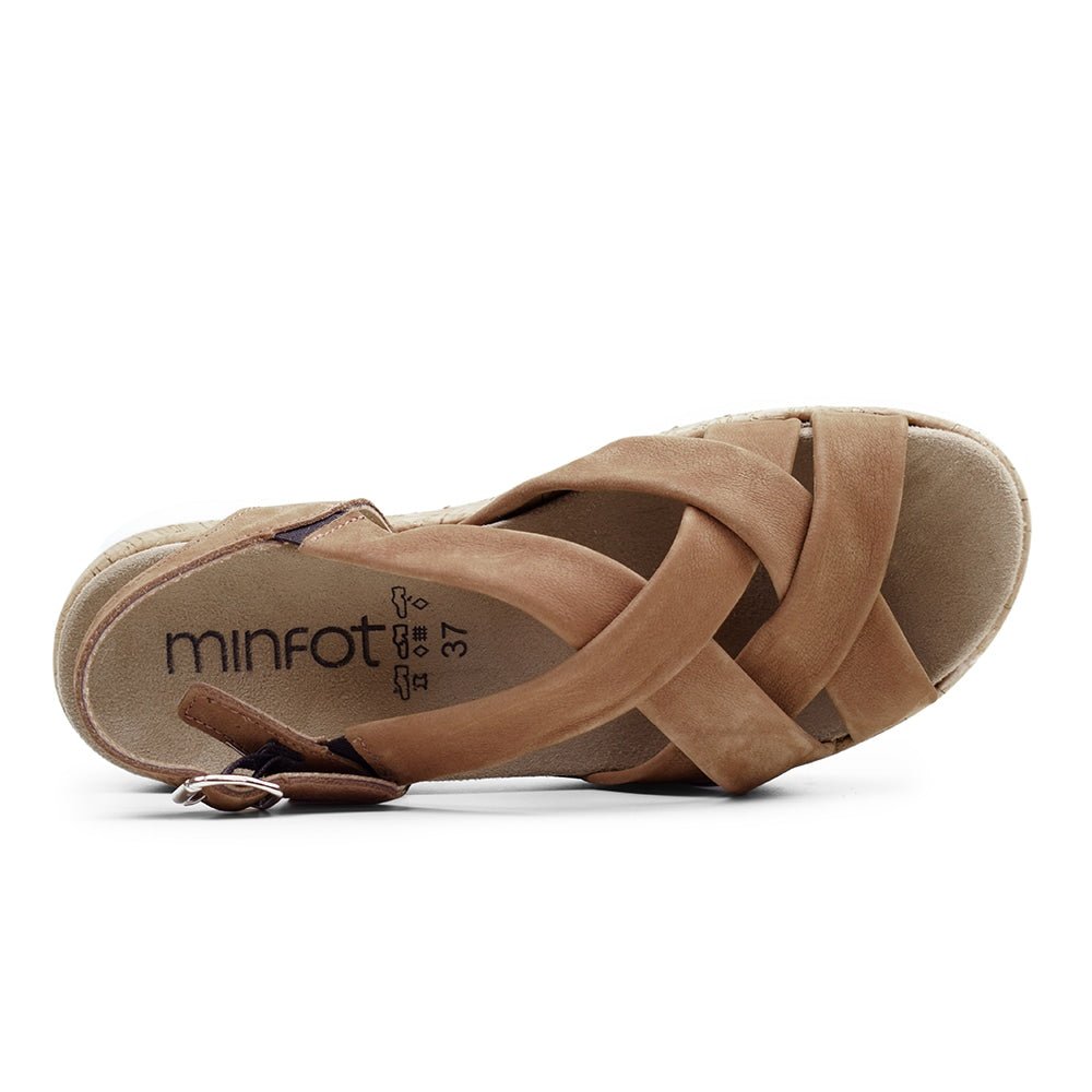 Produktbild 5 - Minfot Remmsandaler Sami Nubuck Tan