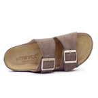 Minfot Sandaler Voss Dame Semsket skinn Taupe