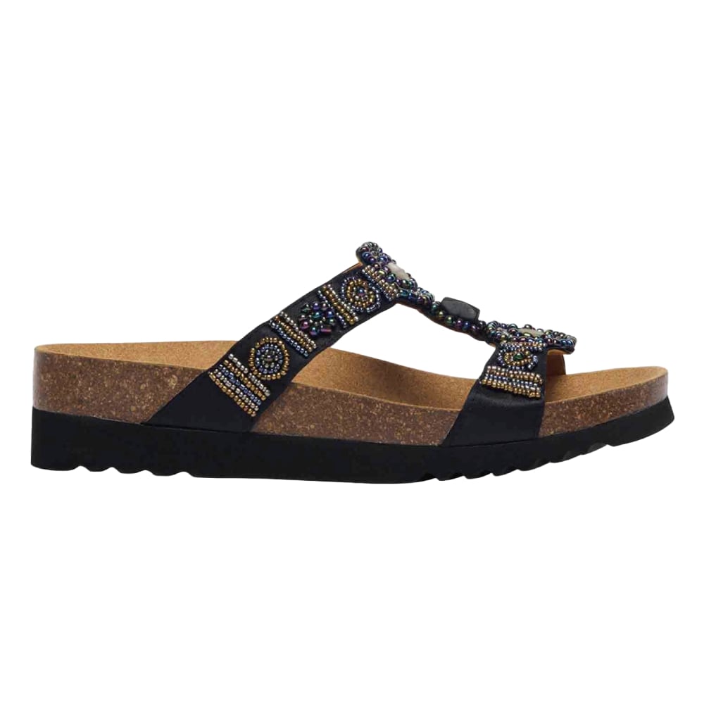 Scholl Sandaler Dame Bioprint Bogota  Svart