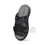 Minfot Granit Sandaler Dame Stretch Svart