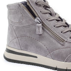 Minfot Luna Høy Sneaker Dame Semsket skinn Taupe