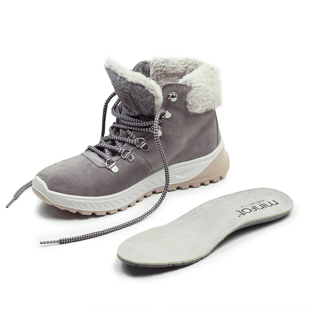 Minfot Sala Støvler Semsket skinn J-Tex Taupe