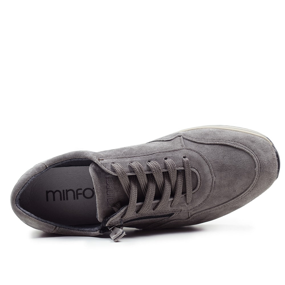 Minfot Cloe Sneaker Glidelås Semsket skinn Taupe