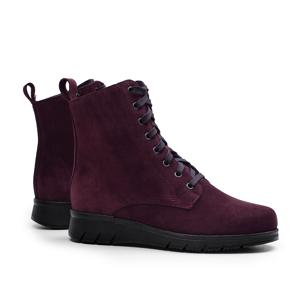 Produktbild 7 - Minfot Aaltonen Vinterkängor Grip+ Zip Kiitos Mocka Ull Bordeaux