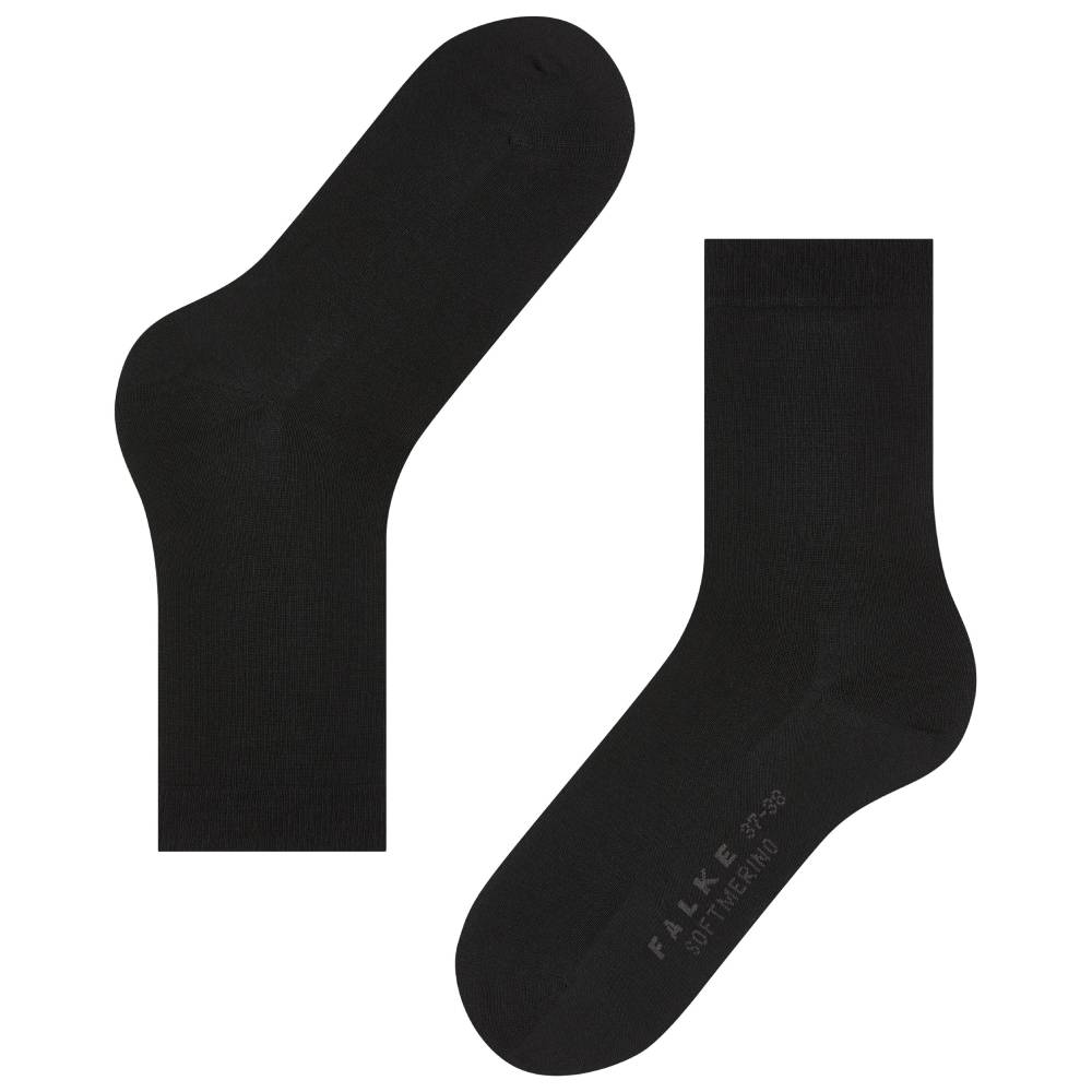 Falke Softmerino Strømper Dame Svart 1-pk