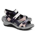Minfot Sandhamn Sandaler Dame Nubuck Navy Pink