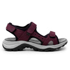 Minfot Sandhamn Sandaler Dame Nubuck Burgunder
