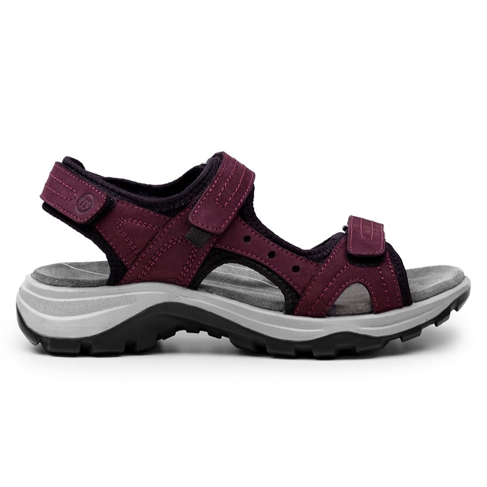 Minfot Sandaler Sandhamn Dame Nubuck Bordeaux