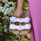 Minfot Softstep Sandaler Dame Biosandal 2-remmer Softstep Hvit