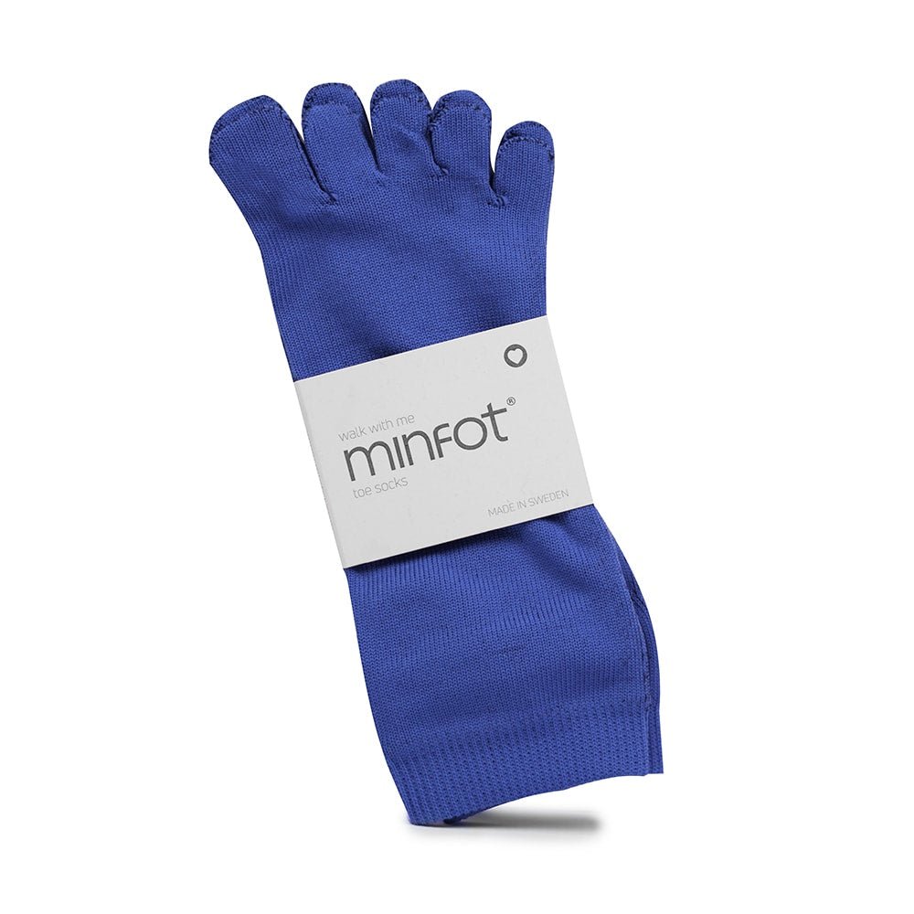 Minfot Tåstrømper Sport Indigo Blå 1-pk
