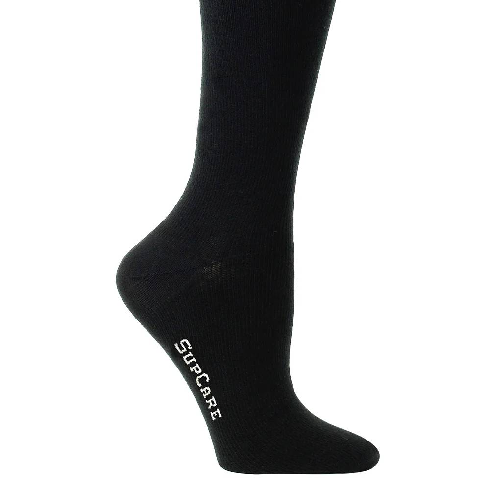 SupCare Støttestrømper Bomull Svart