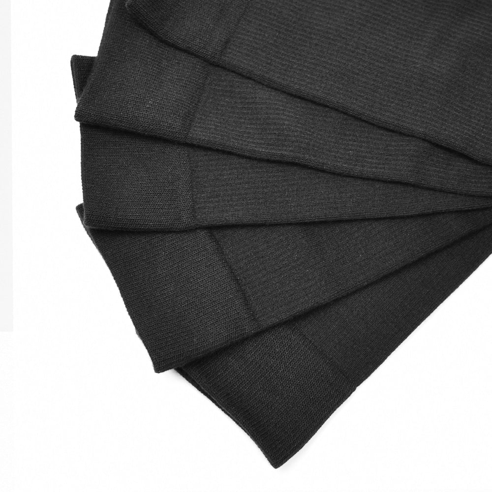 Minfot Støttestrømper Bomull Eco Svart 5-pk