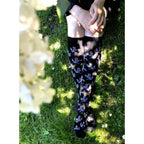 SupCare Støttestrømper Bambus Black White Flower