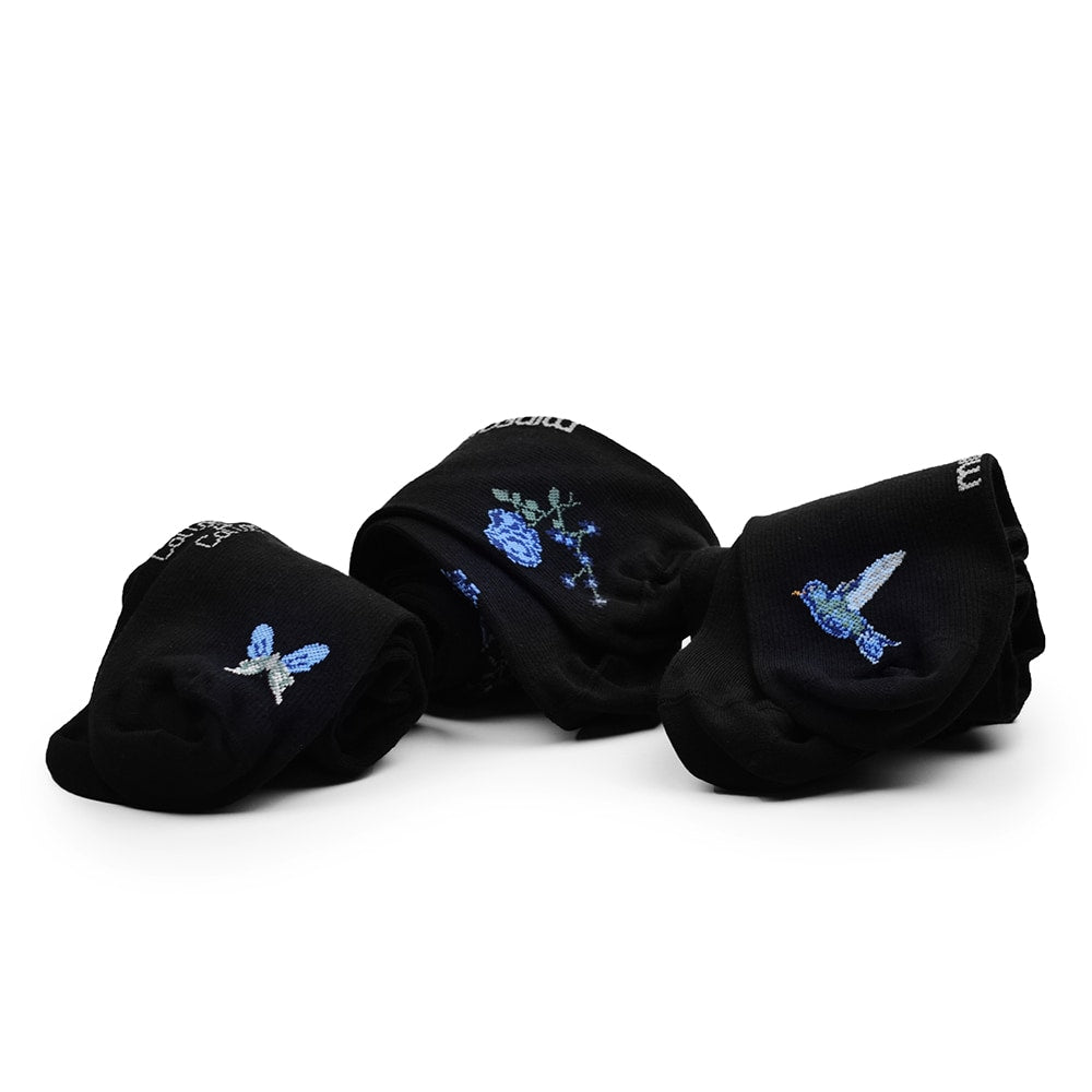 Minfot Flawless Støttestrømper Eco Bomull Summernight Svart 3-pk