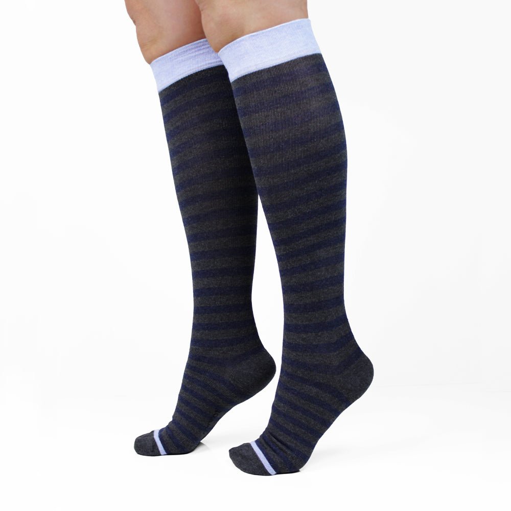 Minfot Støttestrømper Bomull Eco Line Grey 1-pk