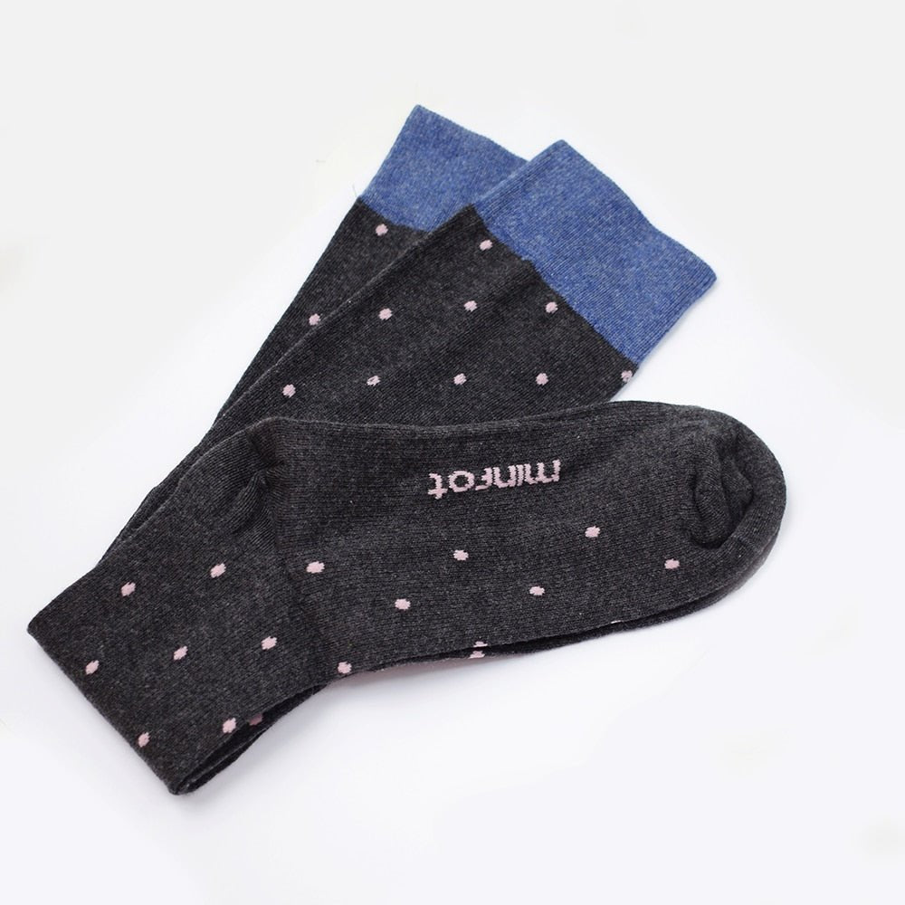 Produktbild 2 - Minfot Støttestrømper Bomull Eco Dot Pink