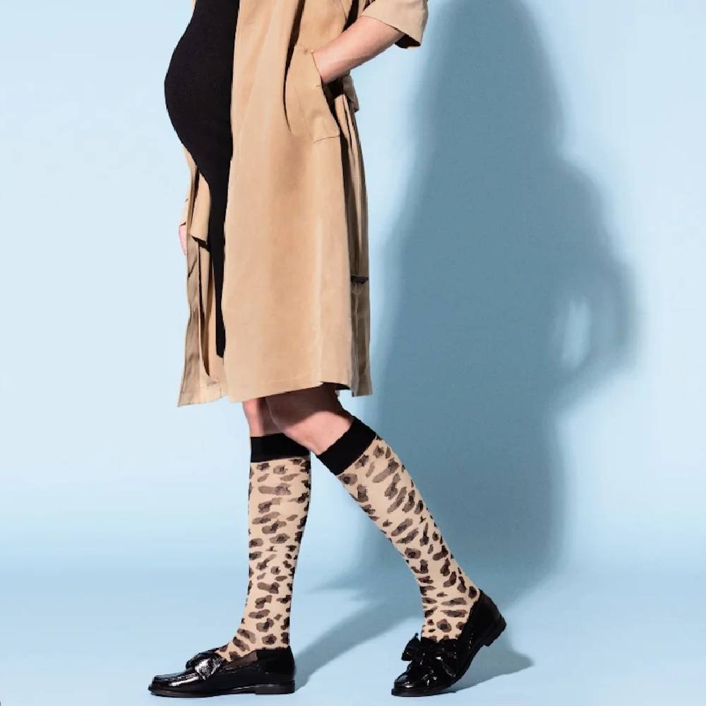 SupCare Støttestrømper Bomull Leopard