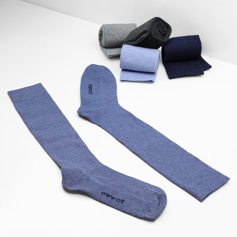 Minfot Støttestrømper Bomull Eco Melange 5-pk