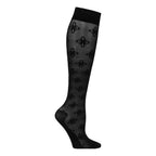 SupCare Støttestrømper Nylon Svart Blomster 1-pk