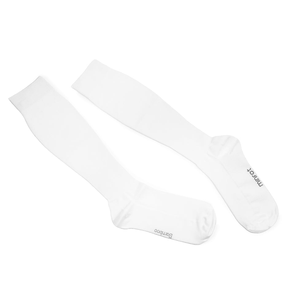 Minfot Støttestrømper Bambus Hvit 1-pk