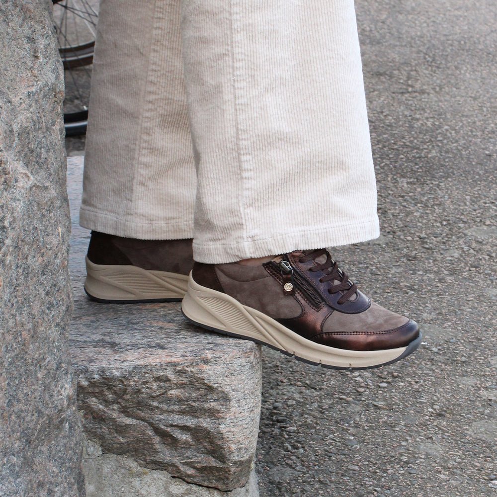 Produktbild 2 - Minfot Vei Sneaker i Stretch Nubuck Taupe Oxid