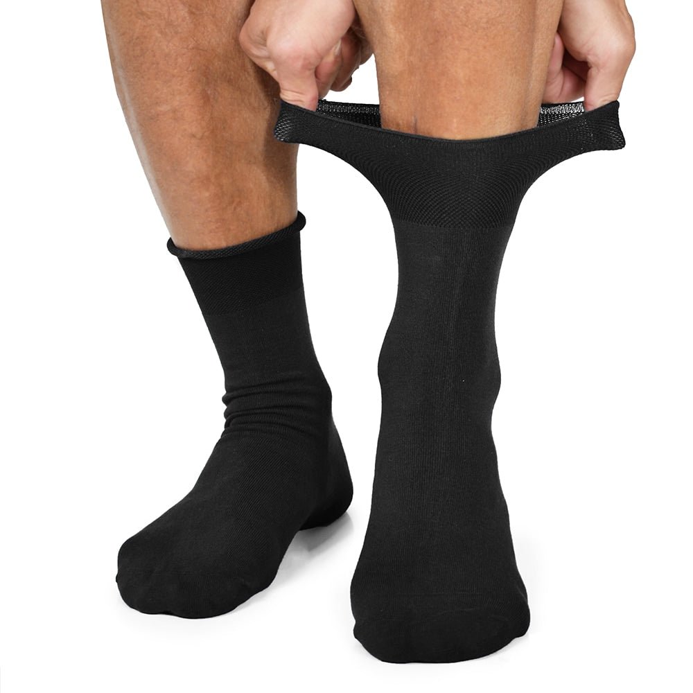 Produktbild 2 - Minfot Sensitive Bambus Strømper Svart 5-pk