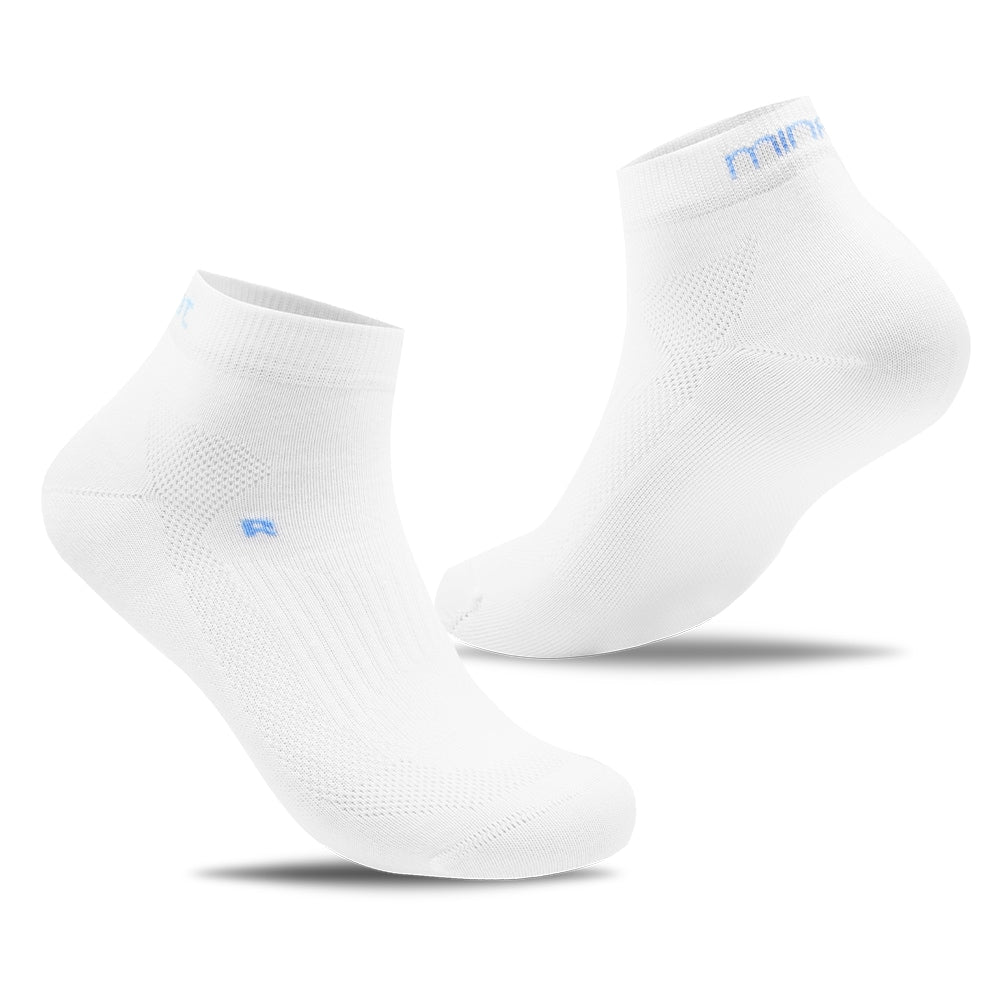 Produktbild 5 - Minfot Löparstrumpor Tunna Lyocell 5-pack Vit