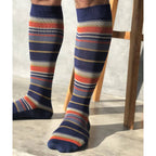 SupCare Støttestrømper Bambus Stripes Blue 1-pk