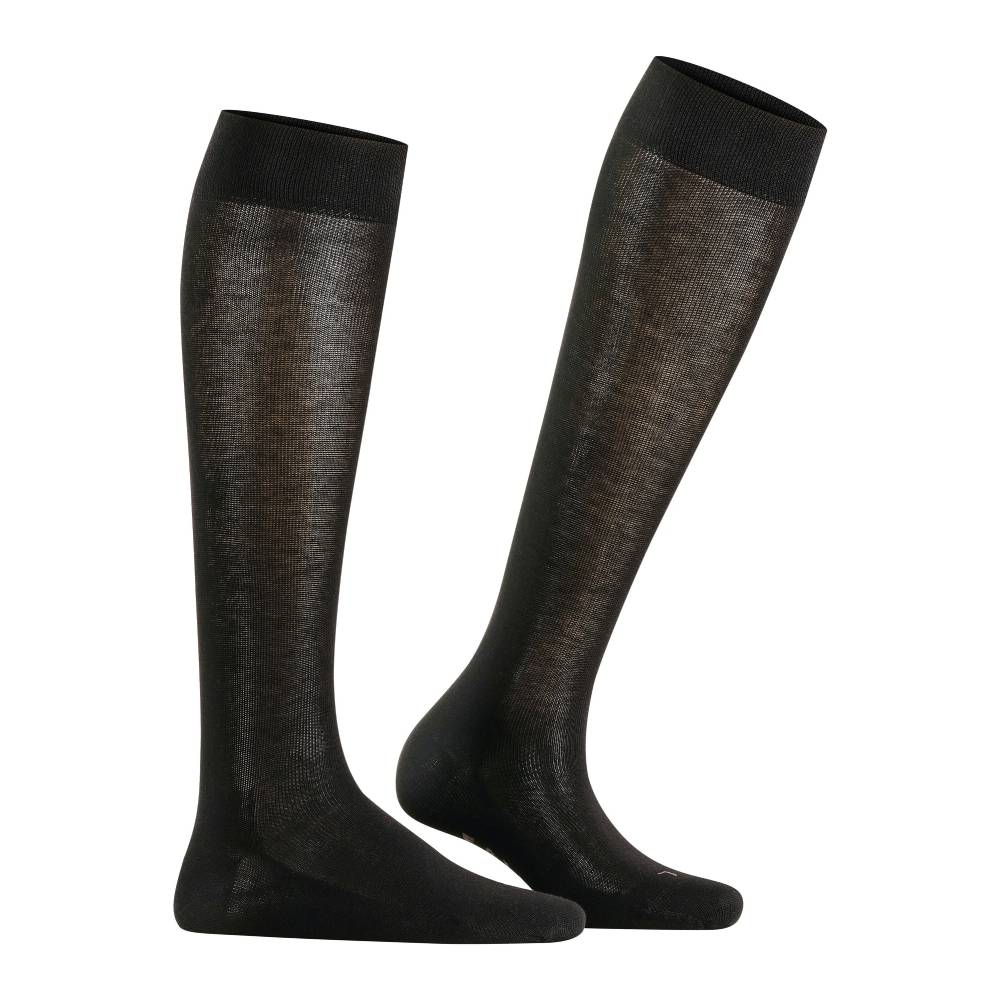 Falke Sensitive London Knestrømper Dame Bomull Svart 1-pk