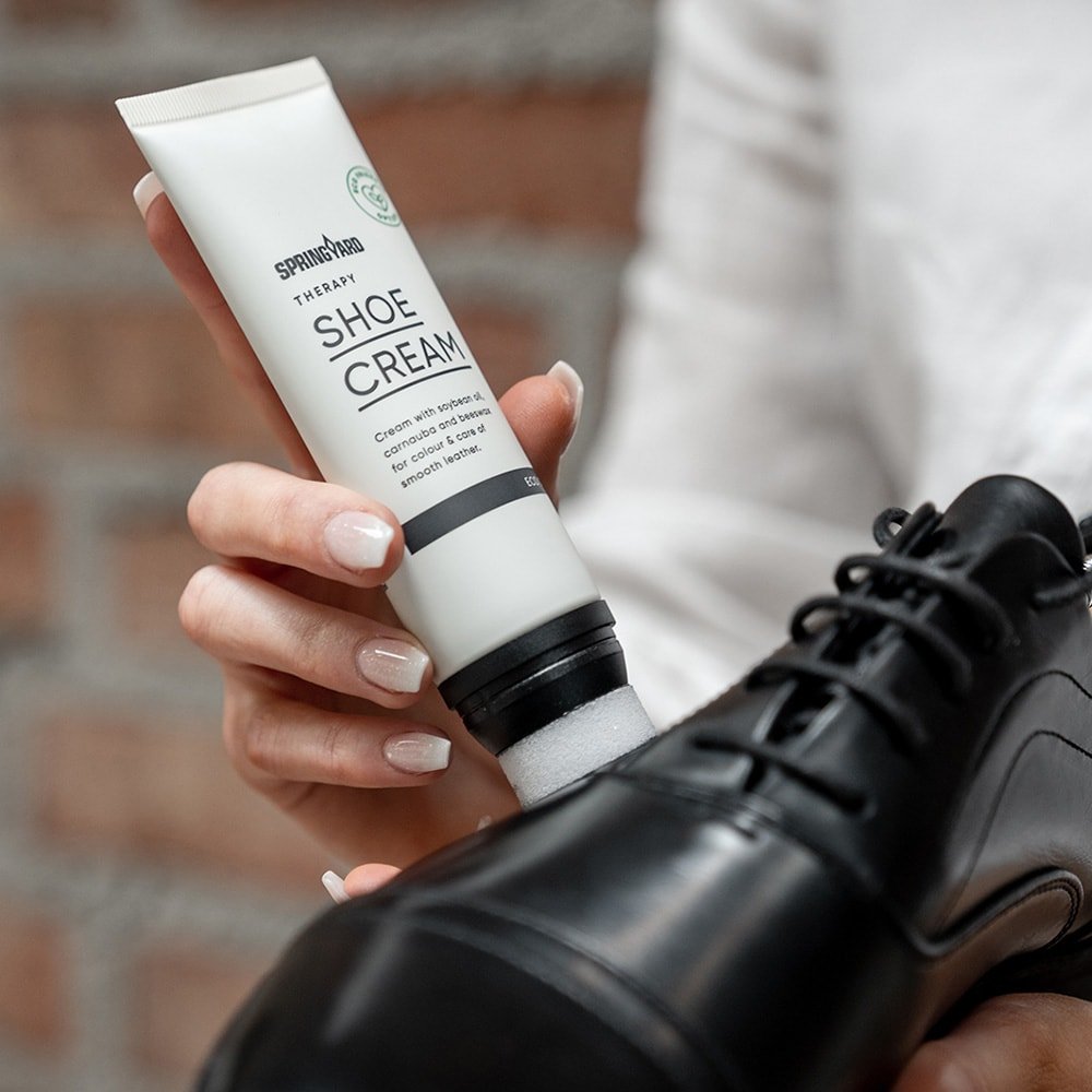 Springyard Skokrem Lær Svart