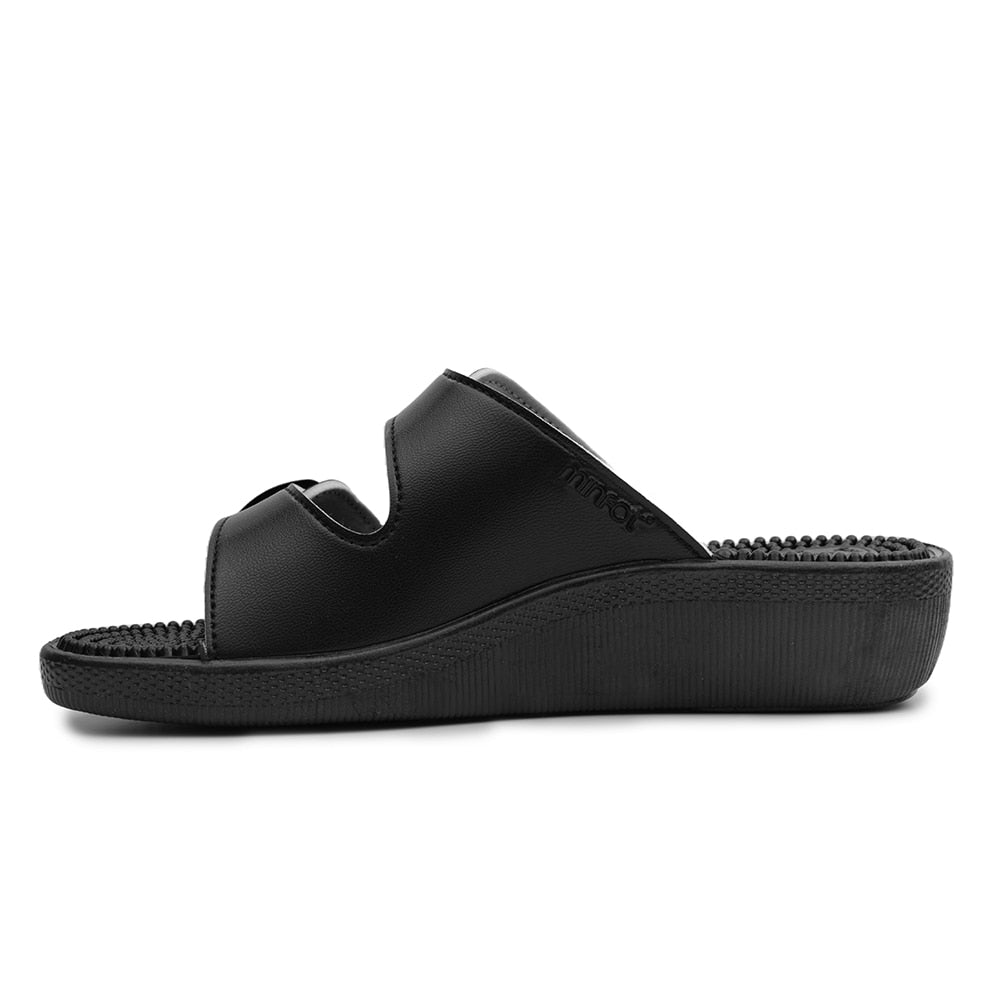 Minfot Massasje Sandaler Dame Svart