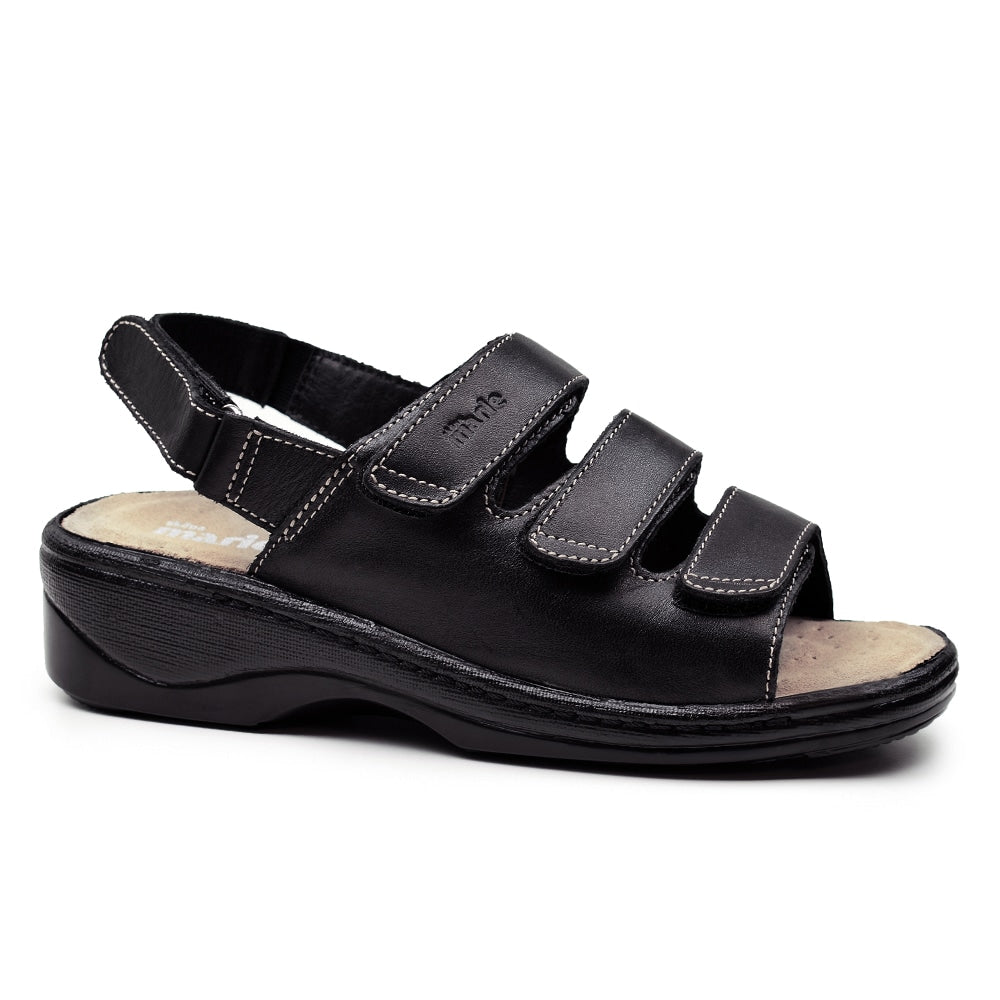 Tellus Sköna Marie Damesandaler Lola Svart