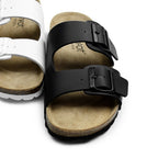 Minfot Softstep Sandaler Dam Biosandal 2-remmer Svart