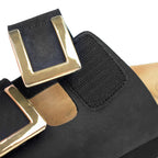 Scholl Monterey Sandaler Dame Svart Gull