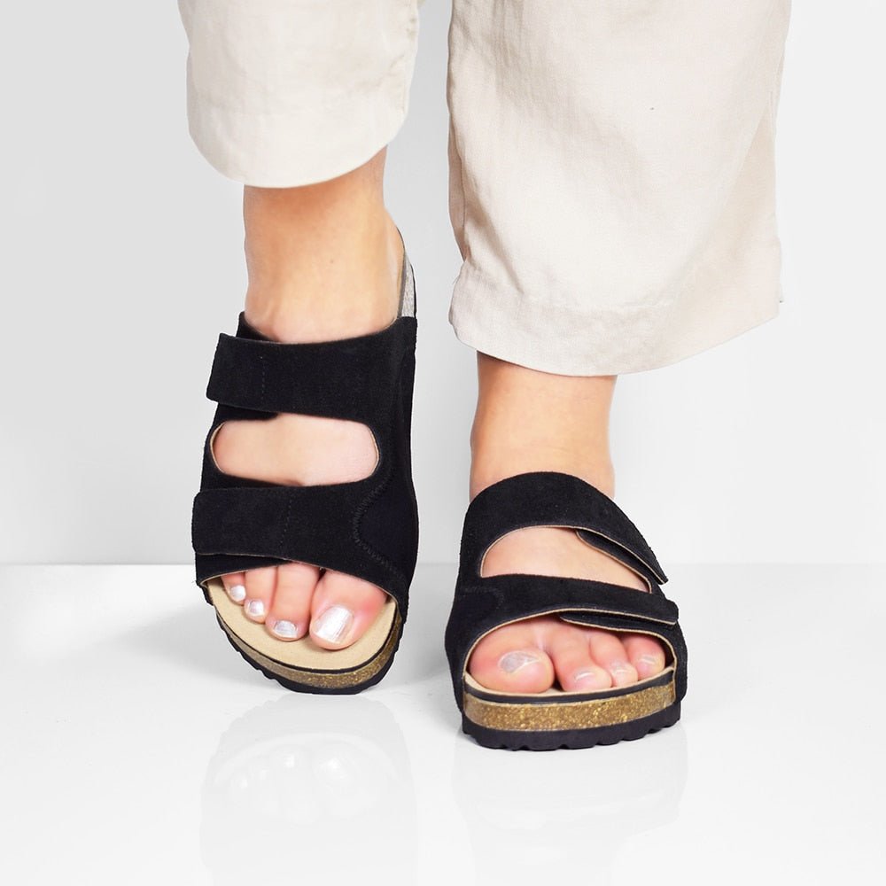 Minfot Hallux Valgus Sandaler Primo Soft Svart