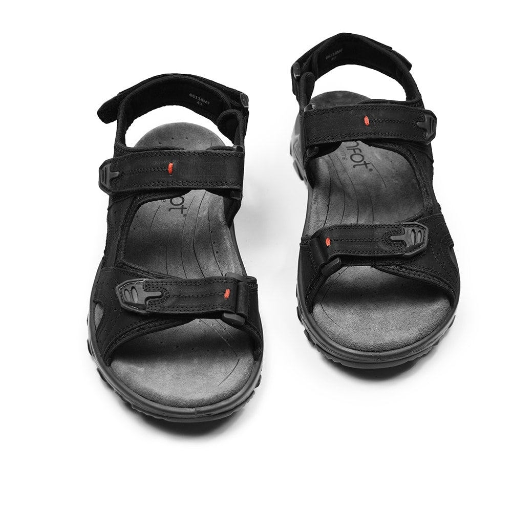Minfot Sandaler Torekov Herre Nubuck Svart