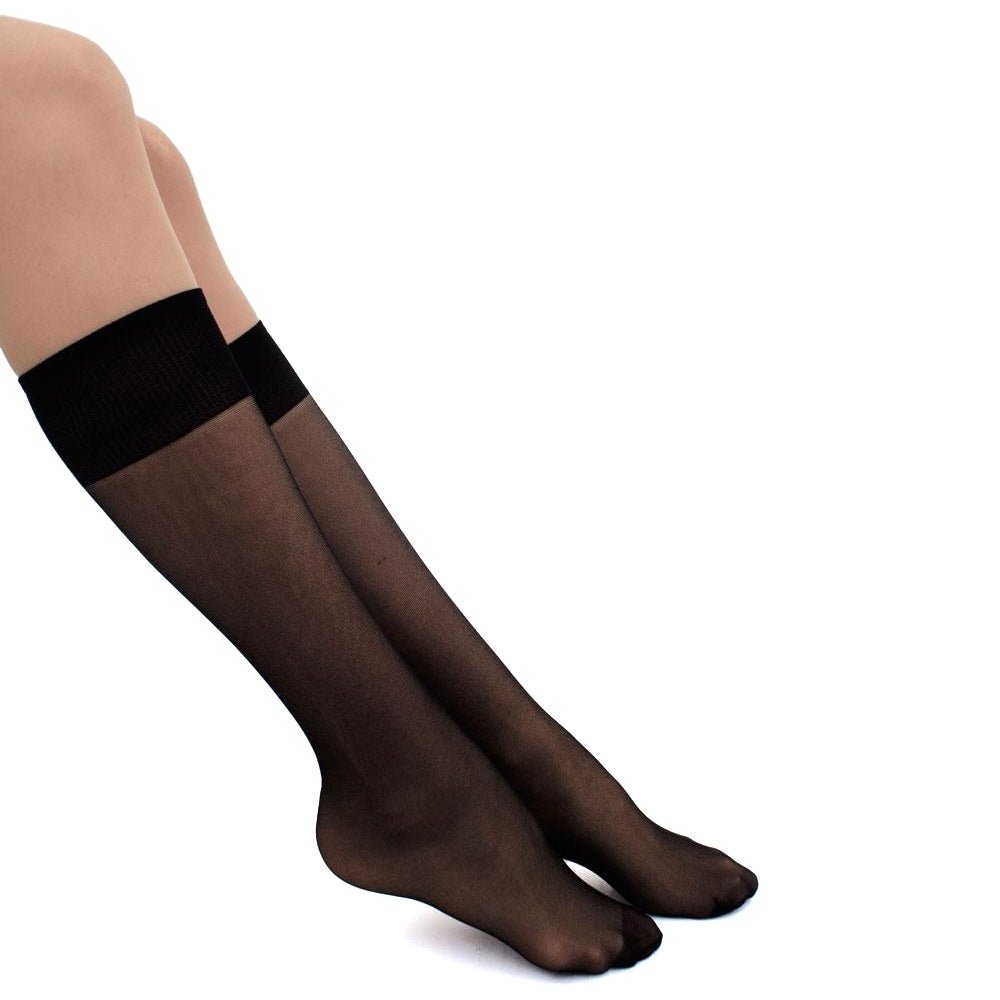 Produktbild 2 - Giulia Marea Nylonstrømper Kne 40 den 2-pk Svart