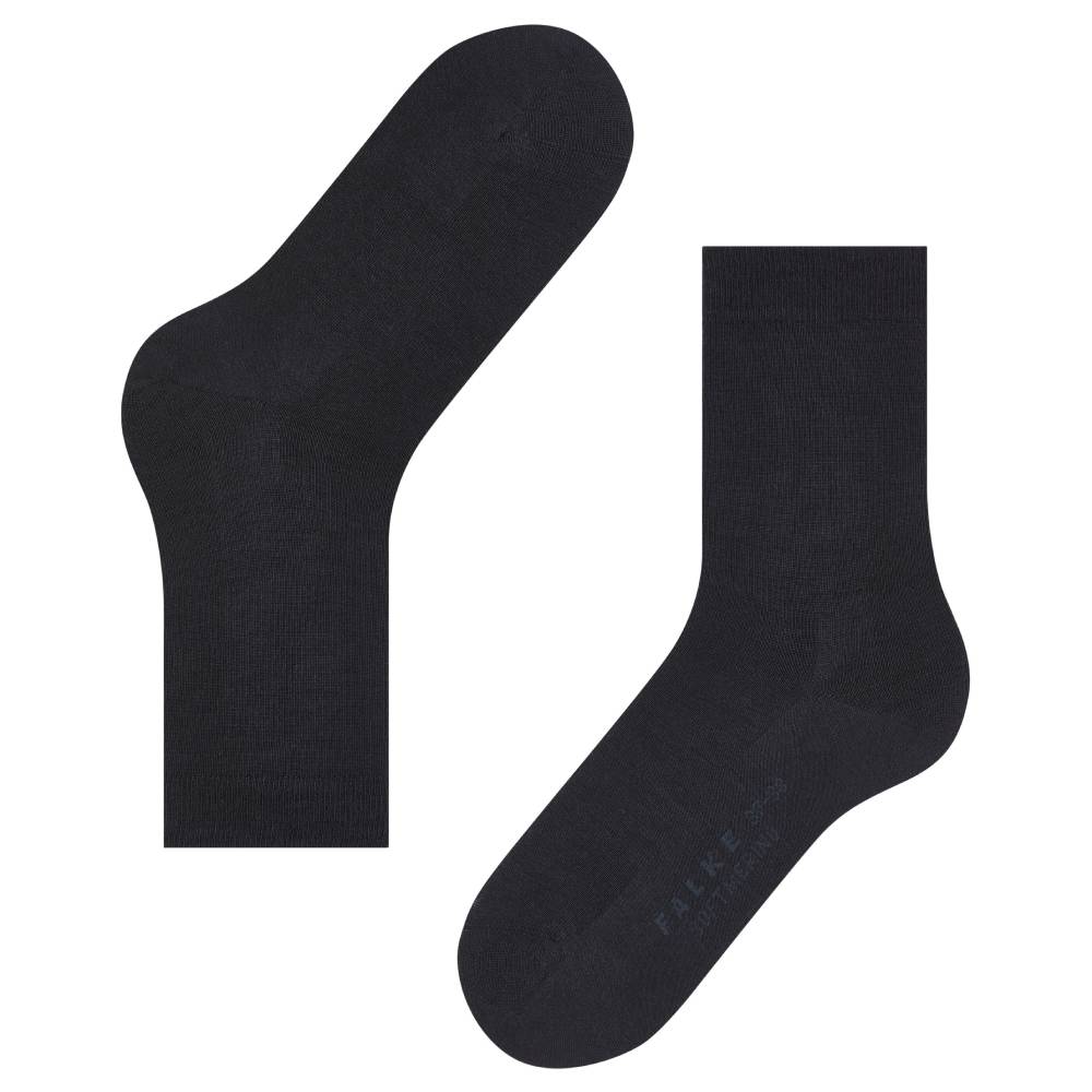 Falke Softmerino Sokker Dame Marineblå 1-pk
