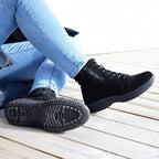 Minfot Boots Nora Semsket skinn Svart
