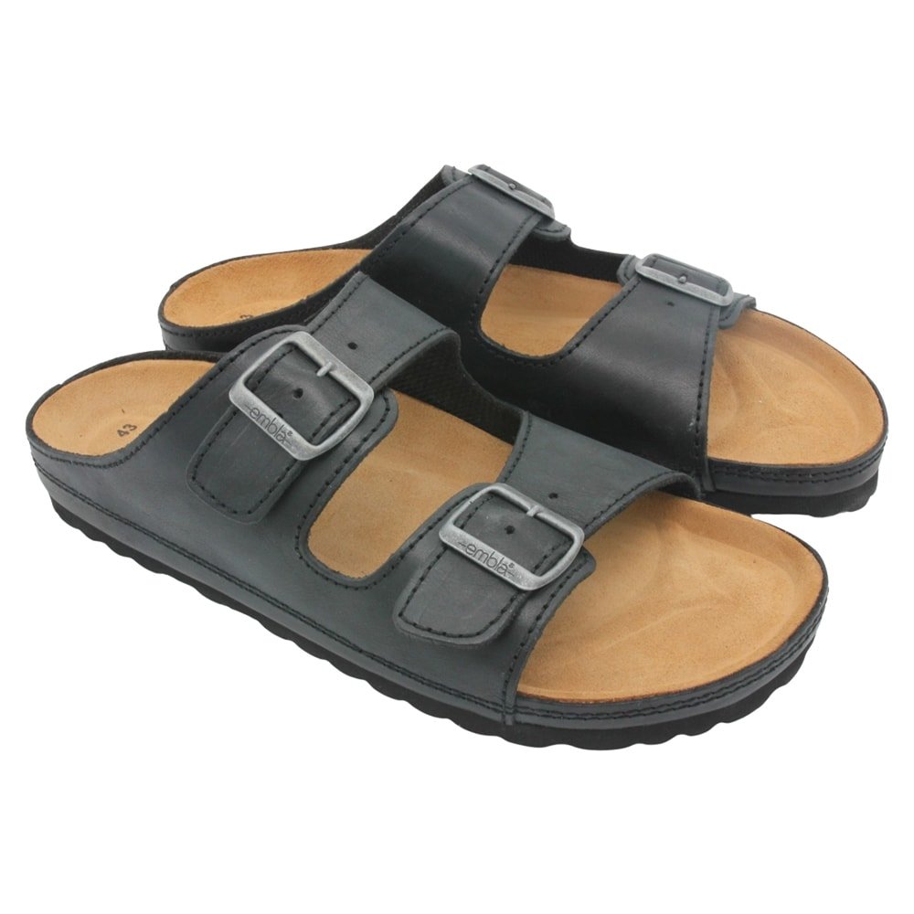 Embla Hälsoskor Herresandal Daniel Airbed Svart