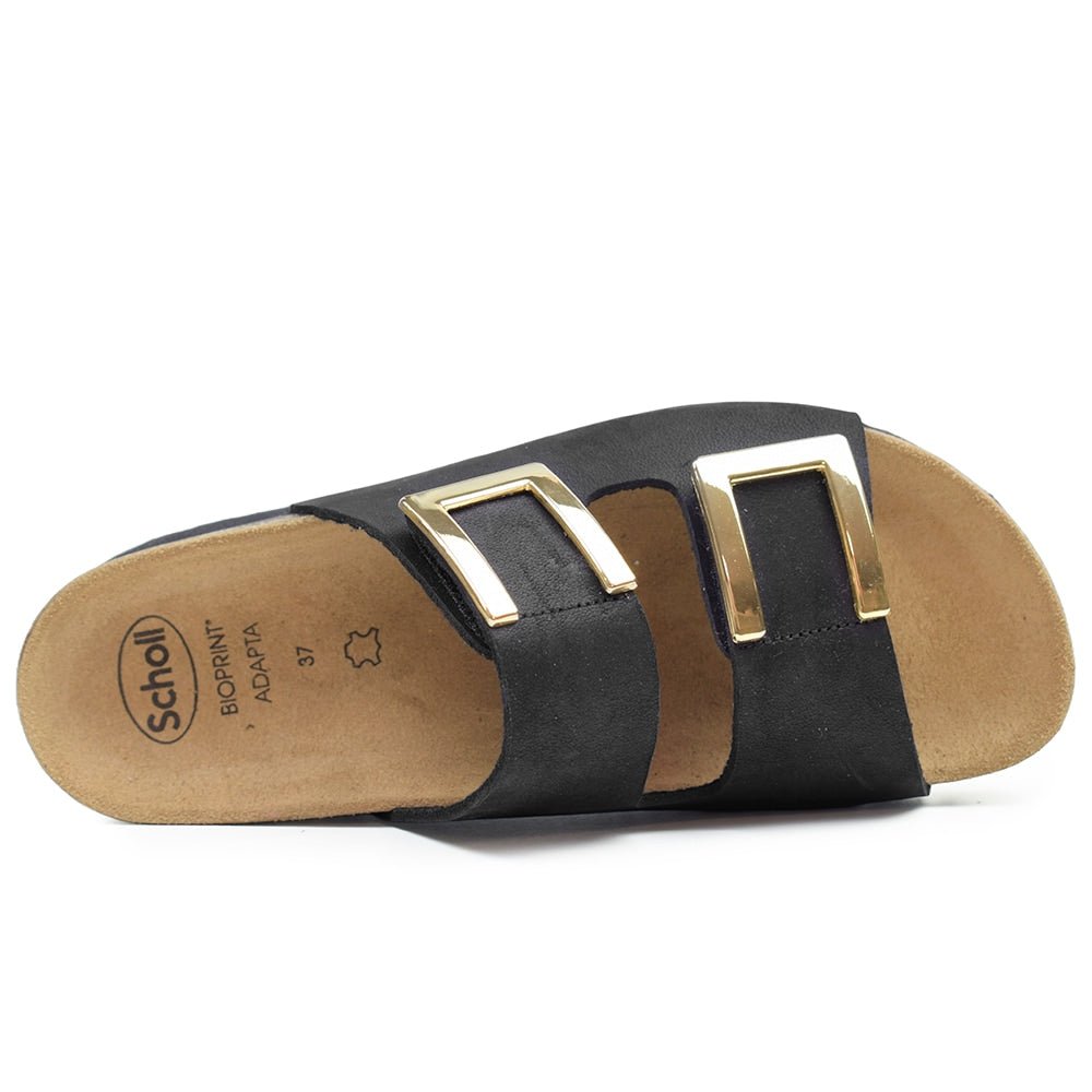 Scholl Monterey Sandaler Dame Svart Gull