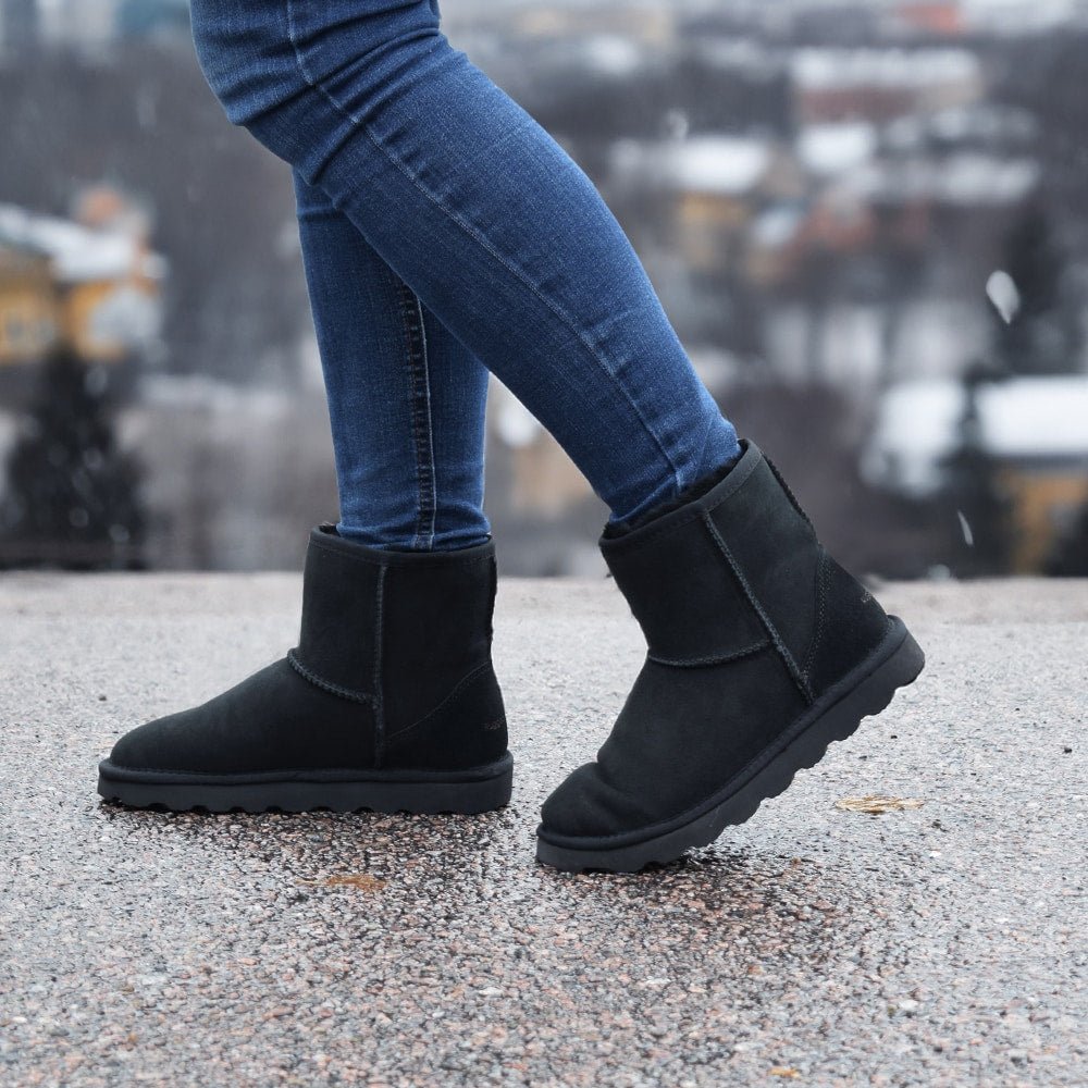 Rugged Gear Støvler Saueskinn Classic Black 