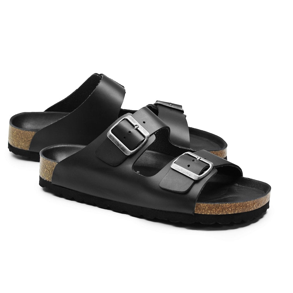 Produktbild 8 - Minfot Uni Bred Biosandal Skinn Svart