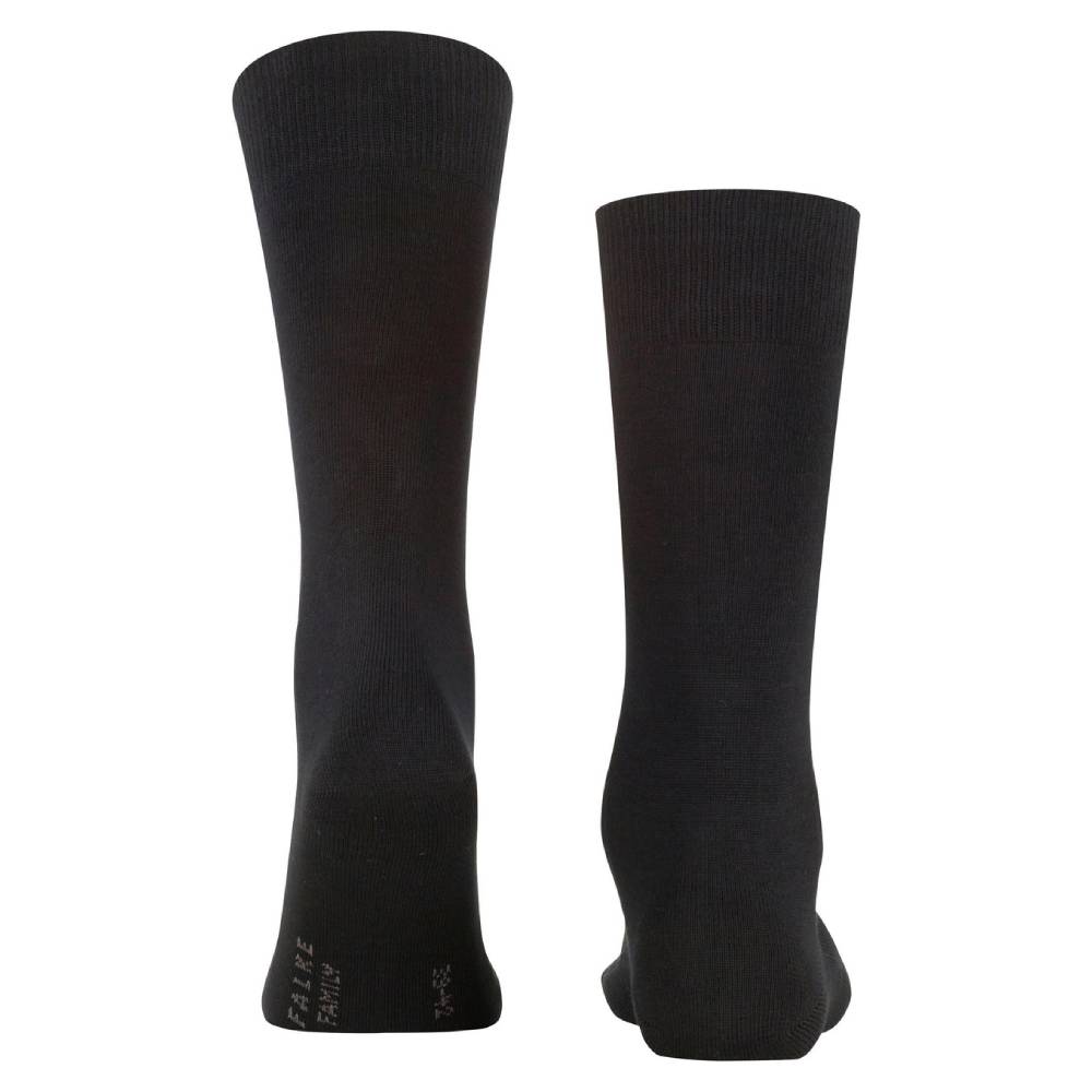 Falke Family Sokker Bomull Herre Svart 1-pk