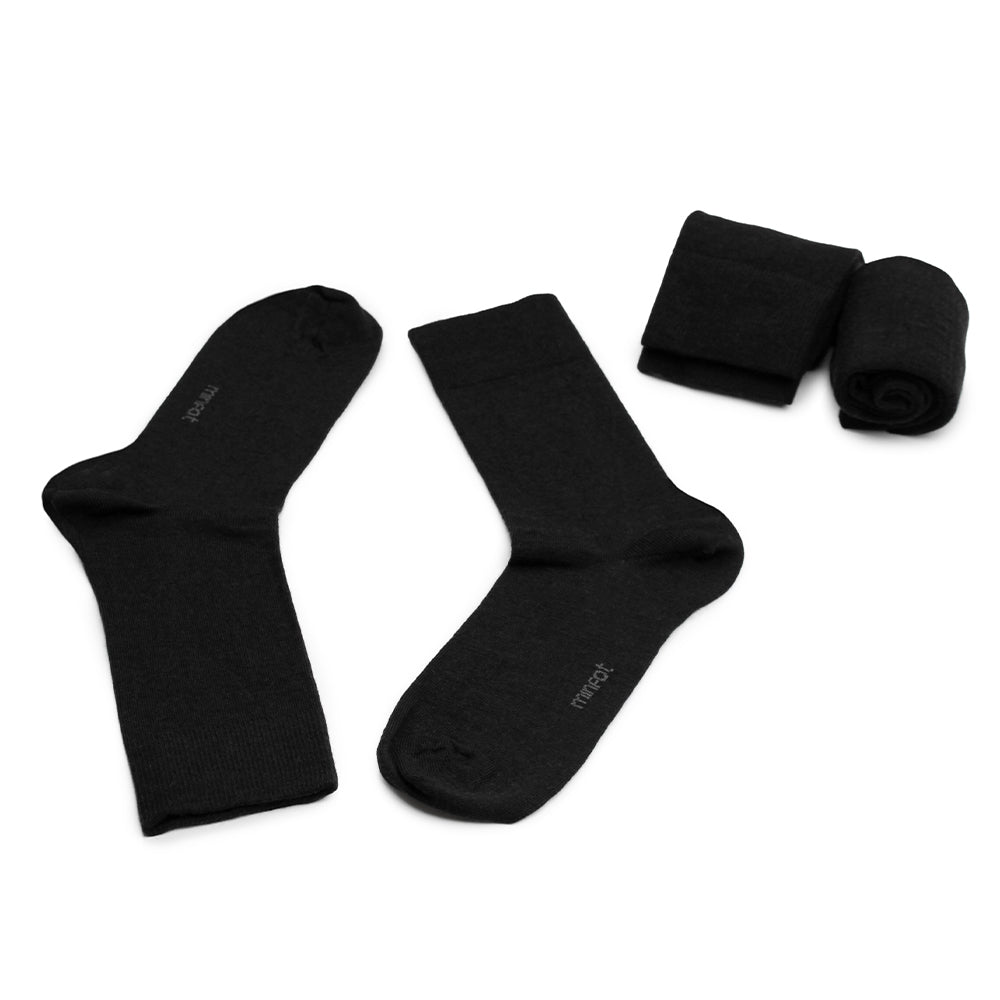 Minfot Strømper Merinoull Svart 3-pk